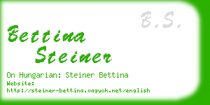 bettina steiner business card